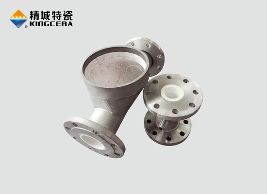 鋰電池行業耐磨陶瓷進料管-增壓管