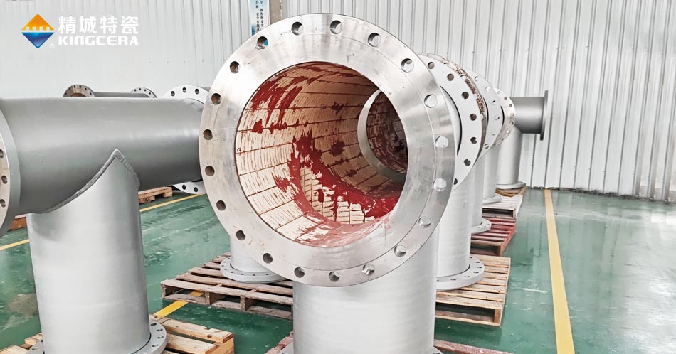 內(nèi)襯燕尾陶瓷耐高溫三通管道 內(nèi)襯燕尾陶瓷耐高溫三通管道